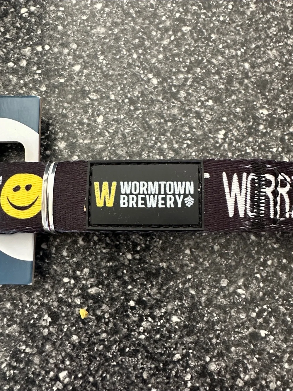 Wormtown Brewery Dog Leash with Smiley Accent - Large